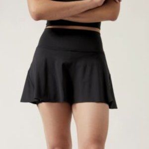 Athleta Ace Tennis  Skirt 13.5 Skort sz  XL  black  pickleball golf a line